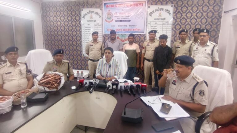 कोरिया पुलिस ने एसी कॉपर पाइप चोरी का किया खुलासा, दो आरोपी व दो कबाड़ी गिरफ्तार……92 हजार रुपये के कॉपर पाइप बरामद, सोनहत पुलिस ने 6 चोरी की बाइक भी की जब्त