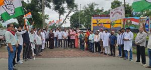 पेपर लीक को लेकर जिले के ब्लॉक कांग्रेस कमेटीयो ने भाजपा के खिलाफ किया प्रर्दशन व नारेबाजी