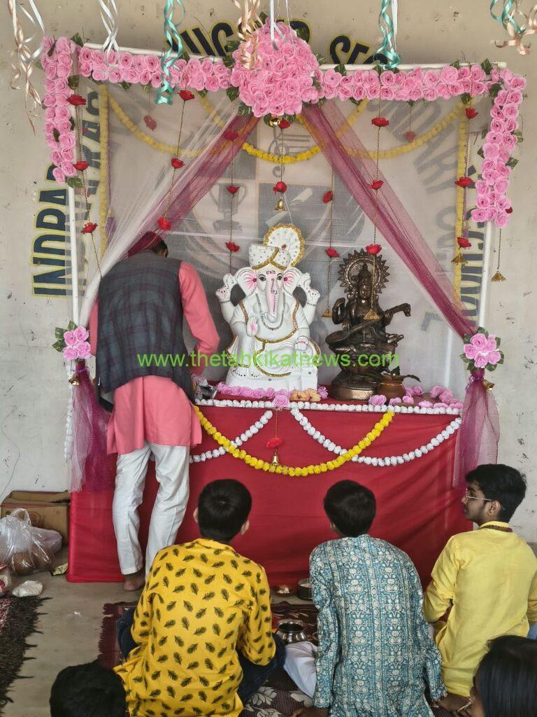 इंद्रप्रस्थ विद्यालय में तीन दिवसीय गणेश उत्सव का आयोजन