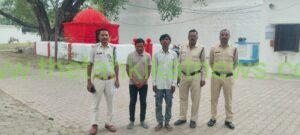 केबल तार चोरी में पुलिस ने दो आरोपियों को किया गिरफ्तार