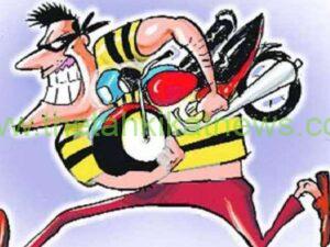 पुलिस कार्रवाई में चोरी की मोटरसाइकिल बरामद